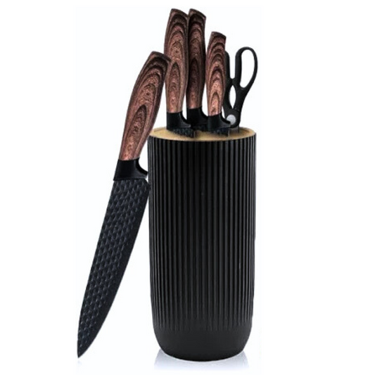 6-Piece Stainless Steel Knife Set – Professional Cutting Precision for Home & Kitchen . .