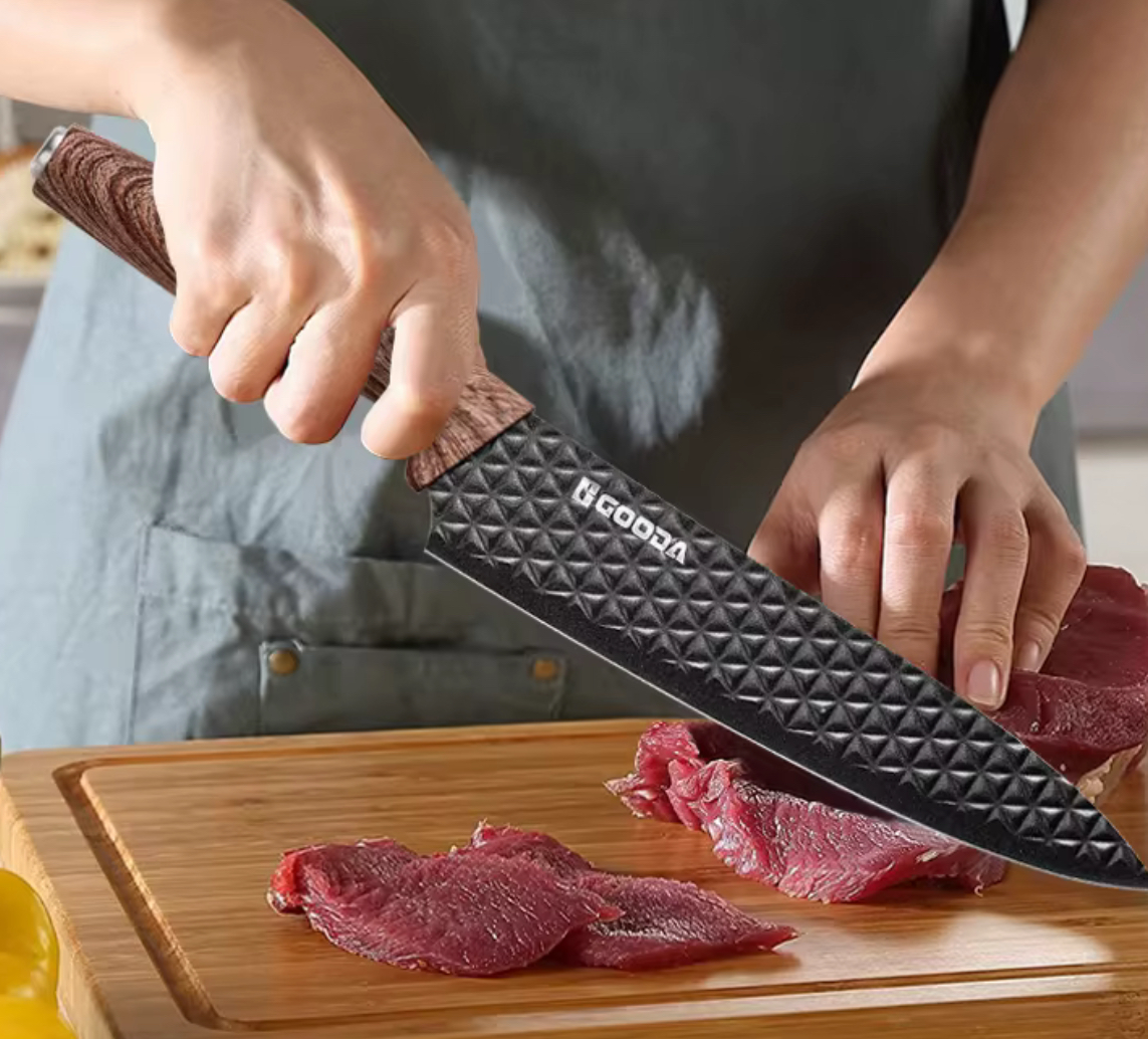 6-Piece Stainless Steel Knife Set – Professional Cutting Precision for Home & Kitchen . .